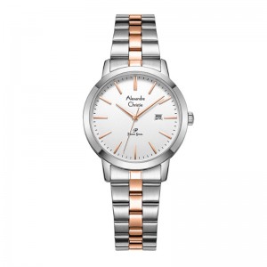 Alexandre Christie AC 1007 Silver Rosegold White Lady LDBTRSL